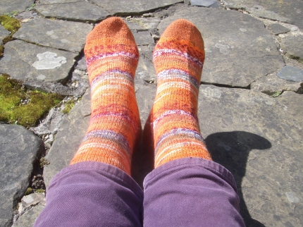 Orange socks
