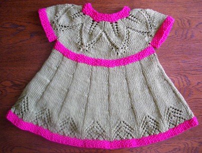 Front of baby dress